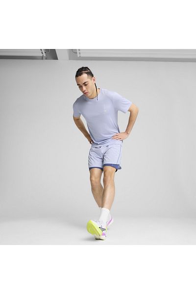 Puma Γραφικά Running Illustratio Ανδρικό μπλουζάκι με στρογγυλή λαιμόκοψη