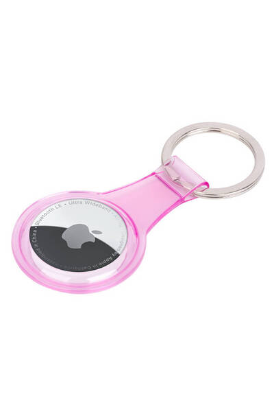 HTstore Zore Airtag 07 Silikon Anahtarlık-Pembe
