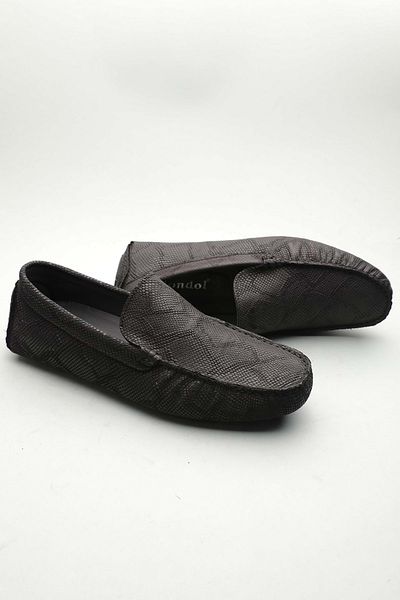 Gondol Loafer clasic pentru bărbați din piele naturală negru 41 ttx. 601178