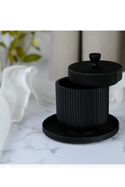 3DAKSESUAR Noir Elegance Kavanoz