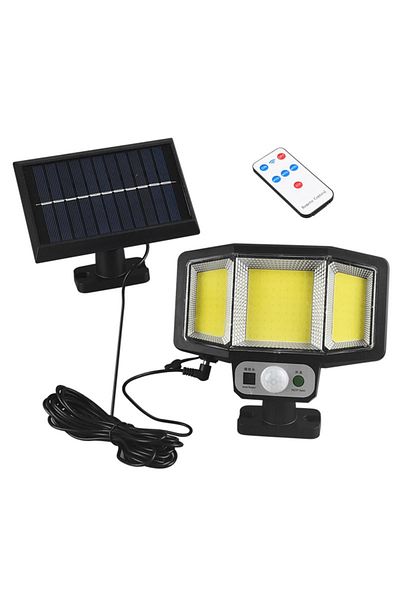 NEXTLY Lampa cu incarcare solara NEXTLY, 161 x LED COB, senzor de miscare si lumina,3 moduri de functionare