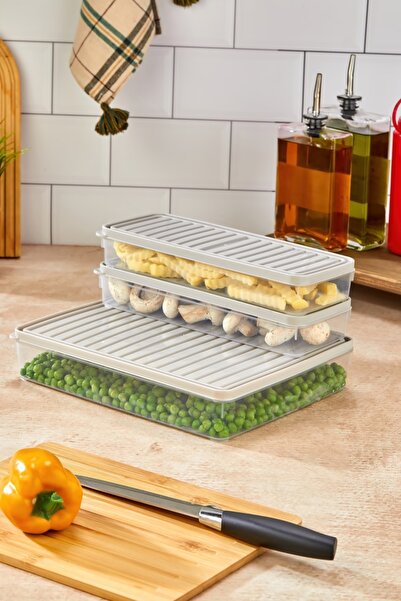 MHK Collection Storage Container Set of 15 (5X2.5L + 10X1L) | Airtight | Freezer Compatible