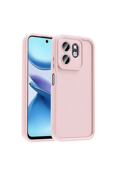 HTstore Infinix Smart 9 Case Camera Protected Zore Pineapple Cover-Pink