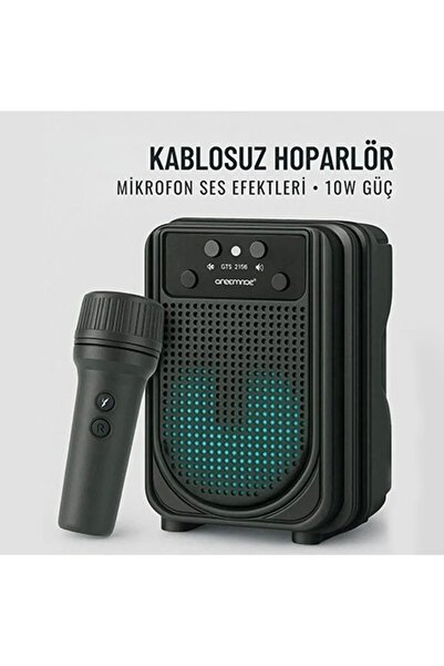 Yenimiyeni Karaoke Mikrofonlu Dinamik Ses Taşınabilir Bluetooth 3 İnç Hoparlör