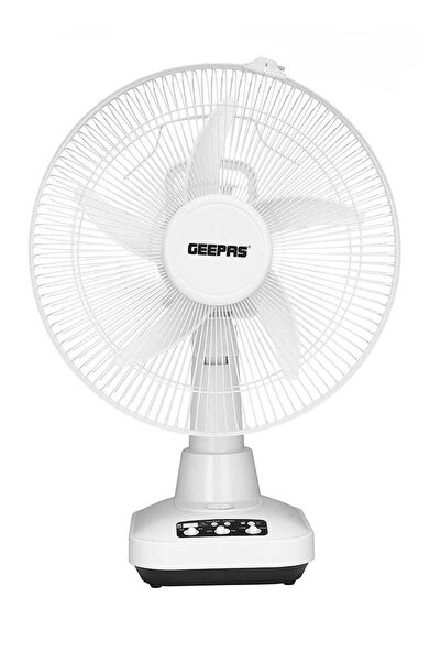 Geepas مروحة قابلة لإعادة الشحن - إعدادان للسرعة مع تشغيل متواصل لمدة 6 ساعات...