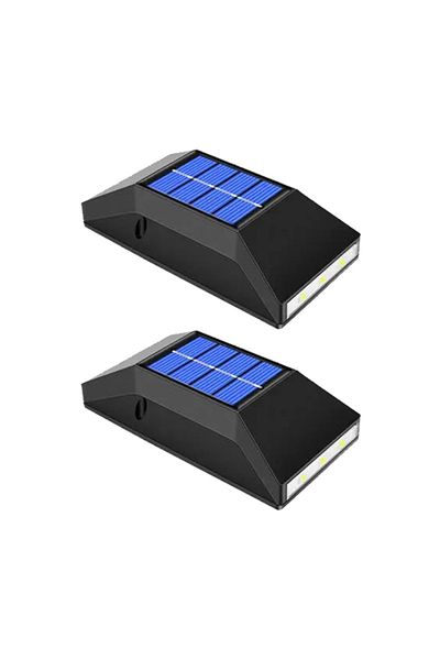 NEXTLY Set 2 X Lampa De Exterior Decorativa Cu Incarcare Solara , Pentru Perete/gard/scari, Senzor