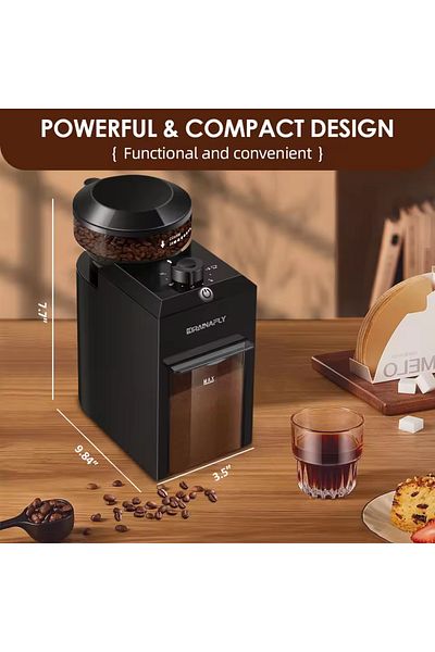 Choice 110v-us Charger Automatic Burr Mill Coffee Grinder With 28 Adjustable Gears For Press Drip Coffee