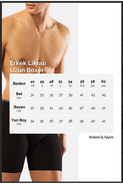 ERDEM İÇ GİYİM "To Zen the Sexy" - Weweus 3 τμχ Μαύρο ανδρικό μπαμπού μπόξερ