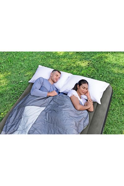 BESTWAY Queen Size Velvet Mattress 2.03mx1.52mx36cm, 26-6713N