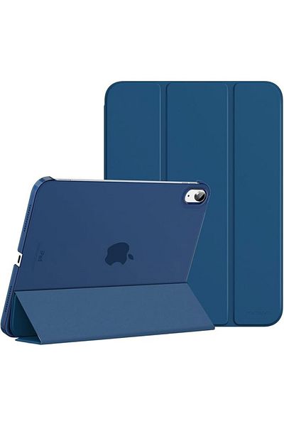 REDz Accessories Husă de protecție cu clapă pentru iPad 10 2022/2024, iPad 11 2025, model tip carte, pliabilă pentru suport, albastru marin