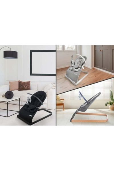 Neno Chiaro Black – Baby Rocking Chair