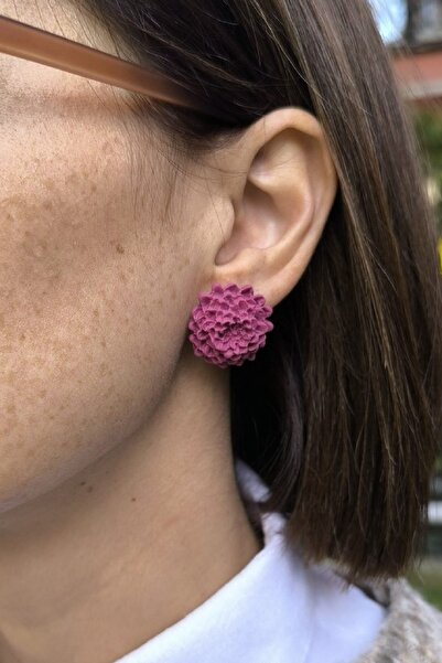 thecolourfully حلق الأقحوان - التوت المجمد (طين البوليمر - أقراط الأظافر، صنا...