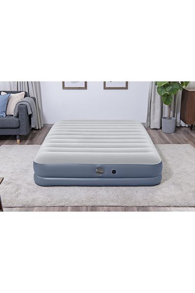 BESTWAY Queen Size Air Mattress with Built-in Charging Pump 2.03m x 1.52m x 36cm, 26-6716T