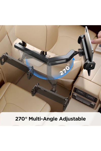 REDz Accessories Επεκτεινόμενη βάση προσκέφαλου, Joyroom JR-ZS369, Τηλέφωνο/Tablet, Ρυθμιζόμενη και περιστρεφόμενη, Μαύρο