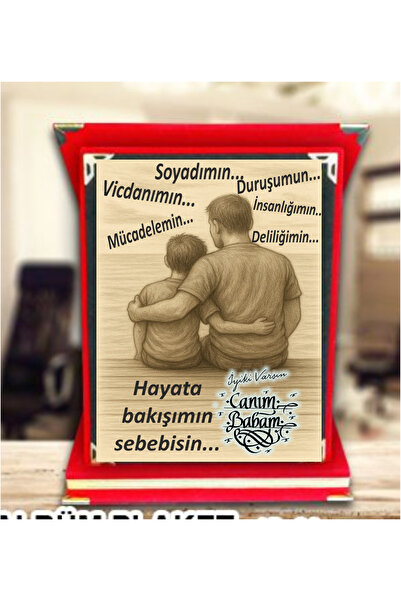 sıradışıhediyem baba plaket babalar günü plaket babaya plaket canım babam pla...