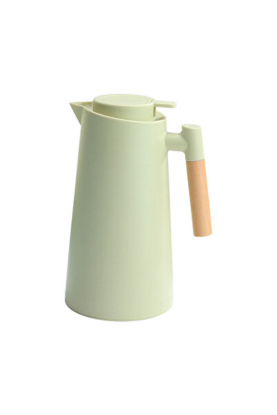 Choice1 إبريق قهوة حراري أخضر سعة 1 لتر، إبريق قهوة مزدوج الجدار، وعاء قهوة م...