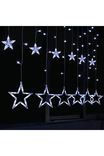 NEXTLY Instalatie De Craciun Tip Perdea , Interconectabila, Lumini Led Rgb, 8 Jocuri De Lumini, 3