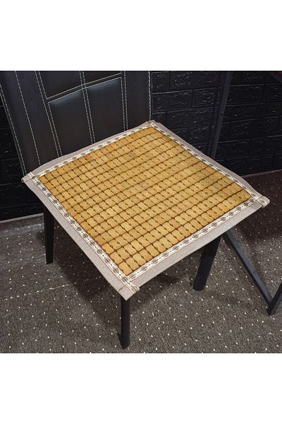 Naimeed Company Chair cushion, bamboo wood pattern, Naimeed D4914, Brown