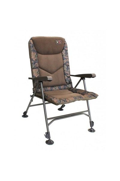 idzfishing Scaun de crap Zfish Deluxe Camo, 54 x 48 x 68 cm, pliabil, camuflaj, sarcină maximă 150 kg