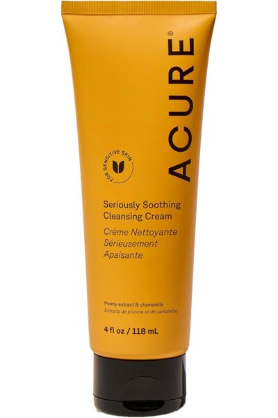 ACURE كريم تنظيف مهدئ للغاية | نباتي ١٠٠٪ | للبشرة الجافة إلى الحساسة | مستخل...
