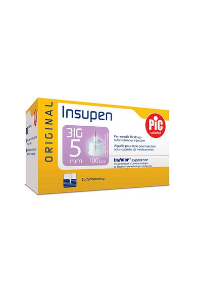 PIC SOLUTION PIC Insupen 5mm x 31G Pen Needles