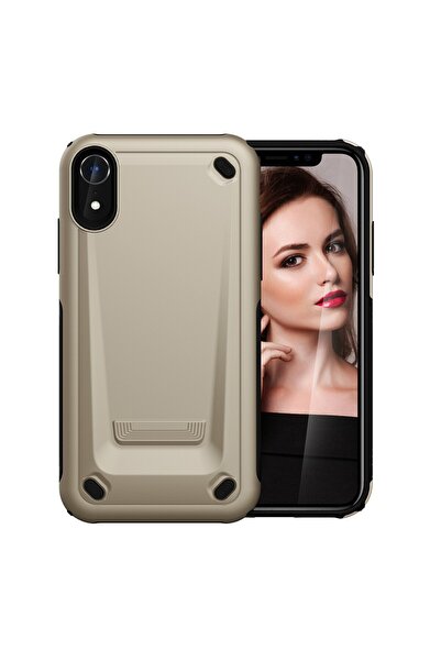 REDz Accessories Carcasă compatibilă cu iPhone XR, aurie, model ultrasubțire,...