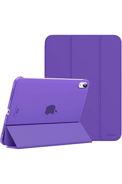 REDz Accessories Husă de protecție cu clapă pentru iPad Mini 6/7, model carte, pliabilă, violet