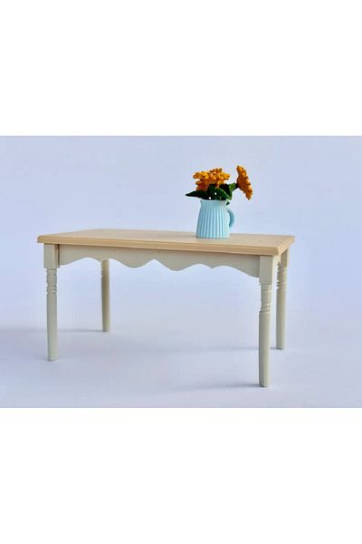 CharmFancy 1/12 Scale Dining Table Miniature Diorama Ware Accessory