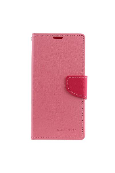 REDz Accessories Flip Cover Case, Compatible With Samsung M10, Pink, Original Mercury, Card And Money Slots, Leather