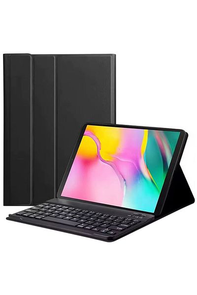 REDz Accessories Mini Smart Magic Keyboard Case for iPad Pro 12.9 inch 2015/2017, Shockproof, Leather look, Black