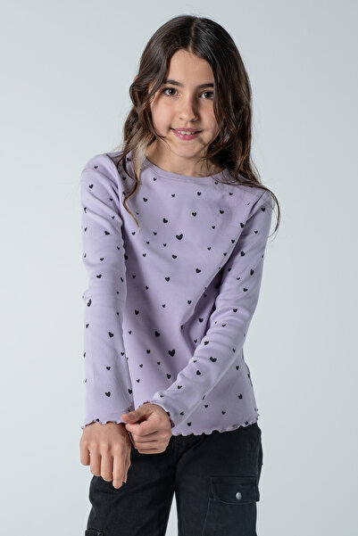 Kyron Κοριτσίστικη μακρυμάνικη μπλούζα με ραβδώσεις