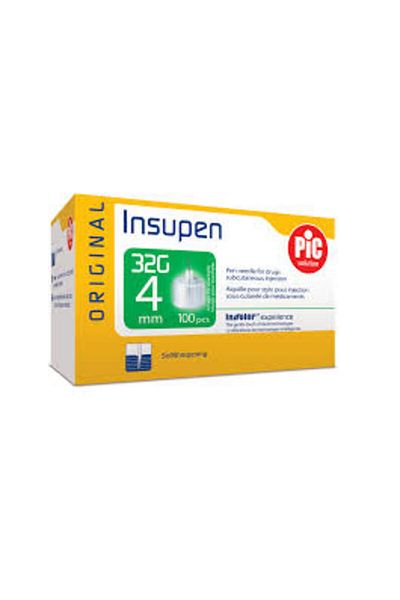 PIC SOLUTION PIC Insupen 4mm x 32G Pen Needles