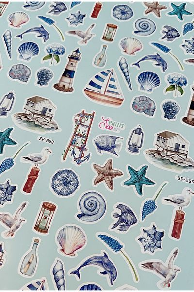 SooPRINT In the Sea Sticker Collection - 15 X 23 cm Create Wonders on Every Surface!