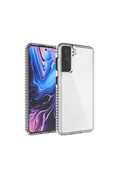 REDz Accessories Husă compatibilă cu Samsung S21 Plus, model Elf 2 în 1, tran...