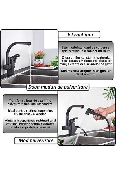 NEXTLY Μίκτης Νεροχύτη 2 σε 1, Κύρια Κεφαλή με Περιστρεφόμενη 360°, Αεριστήρα σε σχήμα Κηρήθρας και Ακροφύσιο