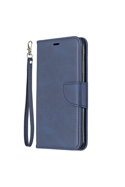 REDz Accessories Husă flip cover compatibilă cu Samsung M30, albastră, textur...