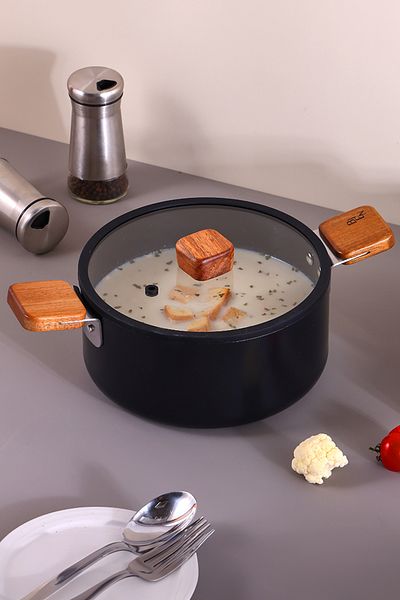 NEOFLAM Black 18cm Bıen Aluminum Cast Pot