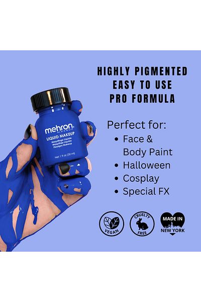 Mehron Machiaj lichid Mehron Blue, 30ml