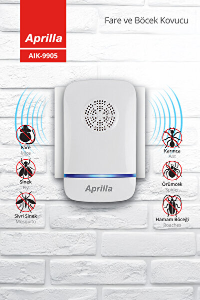 Aprilla Aık-9905 Ultrasonik Priz Tipi Böcek Fare Sinek Haşere Kovucu