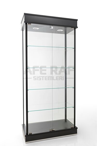 AZUCABİN Kurulu Teslimat, 40*80*175,camlı Dolap, Camlı Vitrin, Teşhir Koleksiyon Dolabı