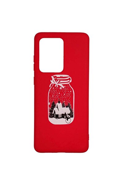 REDz Accessories Carcasă de Crăciun compatibilă cu Samsung S20 Ultra, modelul Christmas Sticlă, rezistentă la șocuri, multicoloră