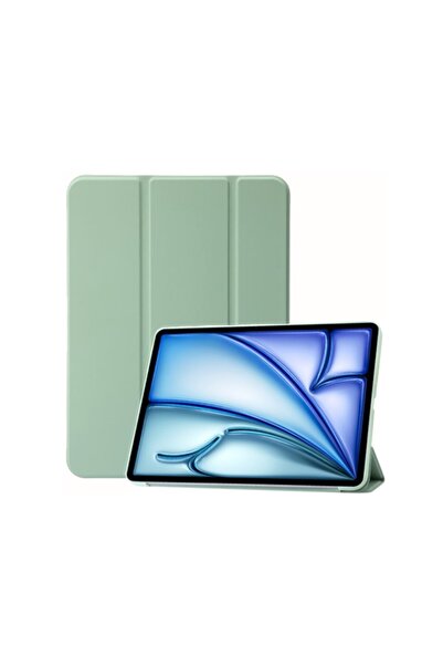 REDz Accessories Προστατευτική θήκη για Apple iPad Air 10.9"/iPad Air 11", τύπου βιβλίου, σιλικόνη, πράσινη
