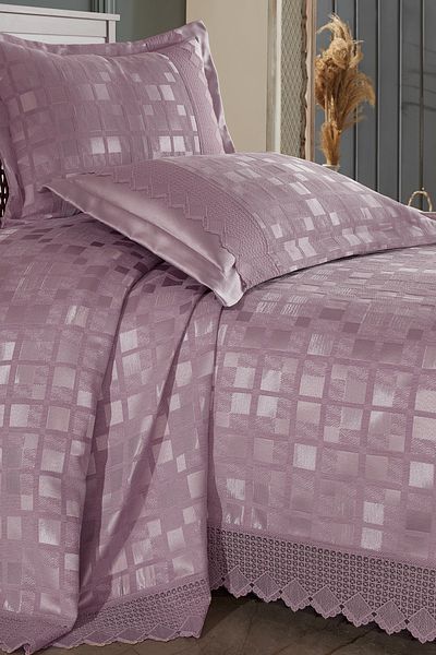 BİRHOME Nicole Double Bedspread (Powder)