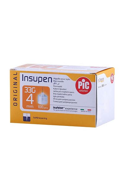 PIC SOLUTION PIC Insupen 4mm x 33G Pen Needles