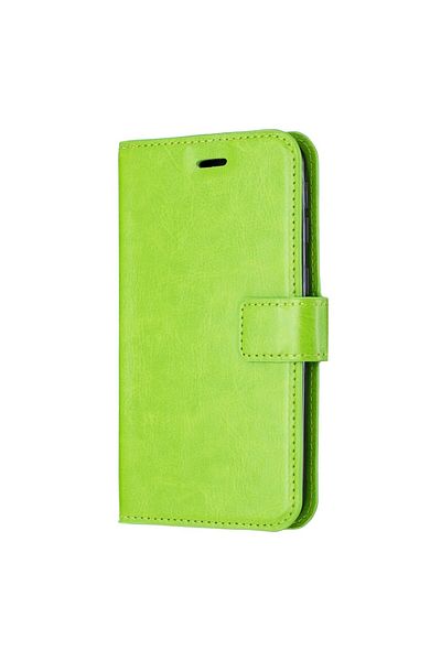 REDz Accessories Husă tip flip book, pentru iPhone 11 Pro, verde, textură Crazy Horse, funcție portofel și suport