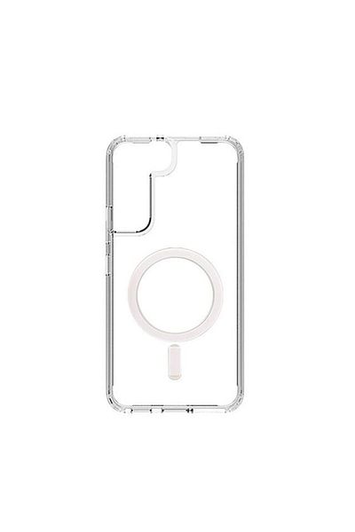 REDz Accessories Carcasă Magsafe, încărcare wireless rapidă, rezistentă la șocuri, compatibilă cu Samsung S22 Plus, silicon transparent