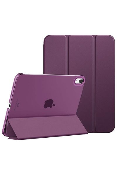 REDz Accessories Husă de protecție cu clapă pentru iPad 10 2022/2024, iPad 11 2025, model tip carte, culoare violet strugure