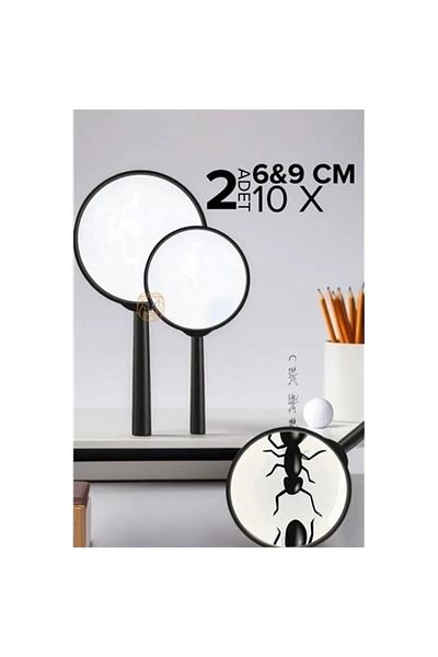 STOREMAX 10X Magnifier 6 and 9 cm SET of 2