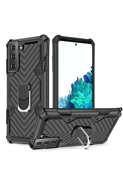 REDz Accessories Carcasă pentru Samsung S21, cu inel rotativ, model Cool Armor