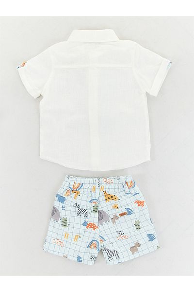 Midimod Baby Boy Holiday Tie Shirt Σορτς Σετ 3 τεμ
